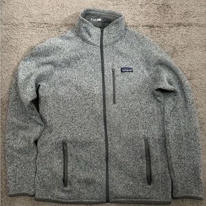 Patagonia Gray Better Sweater Zip Feels Like Medium